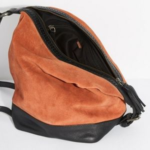 Freepeople suede purse/backpack